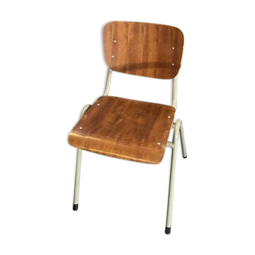 Set of 14 Scandinavian school chairs