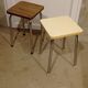 Duo de tabourets formica