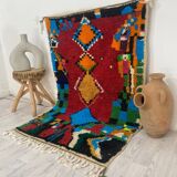 Handcrafted Moroccan Berber carpet 156 X 106 CM