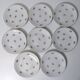 antique dessert service Lunéville 8 plates + 1 cake dish