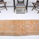 2x12 Long Narrow Orange Vintage Runner Rug, 75x378Cm SK 18494 FREE SHIPPING