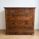 Antique walnut chest of drawers with 4 drawers.