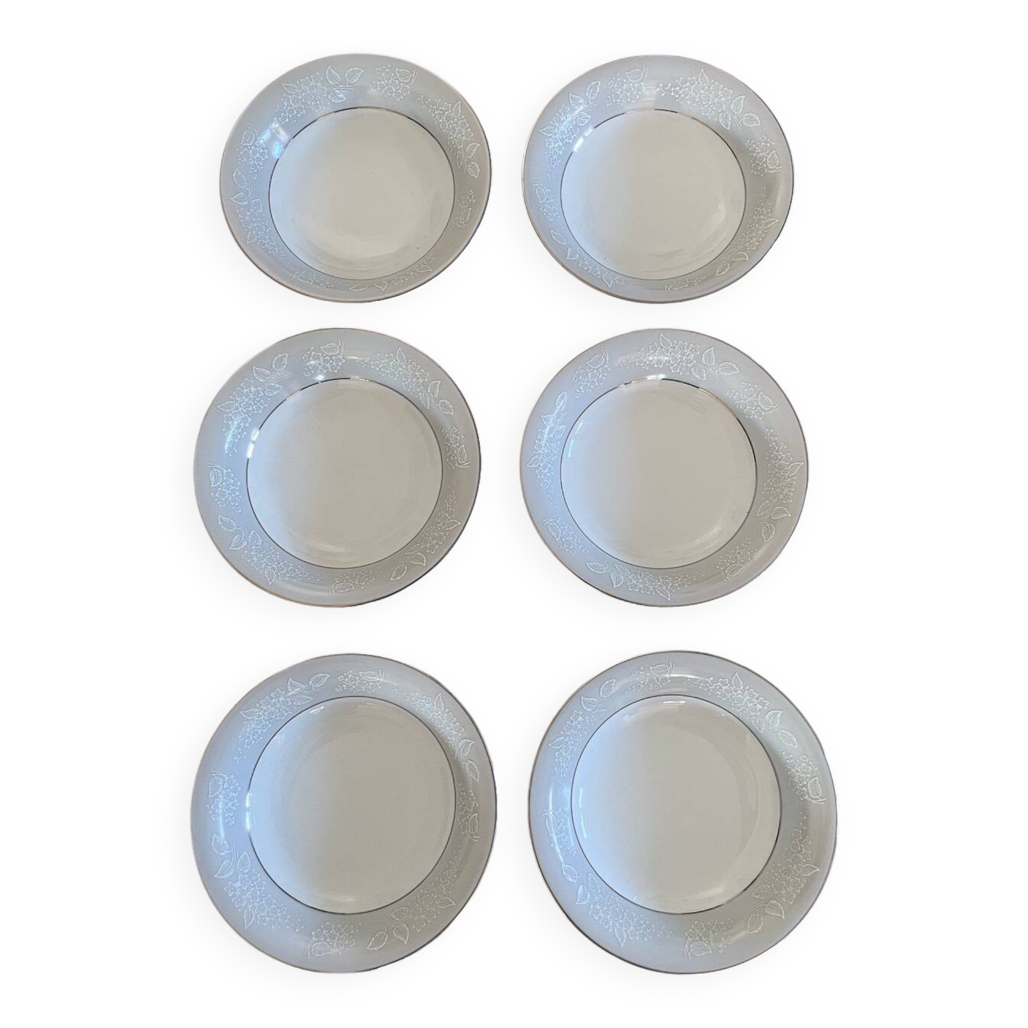 6 assiettes en porcelaine Noritake