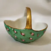 Old Limoges porcelain basket