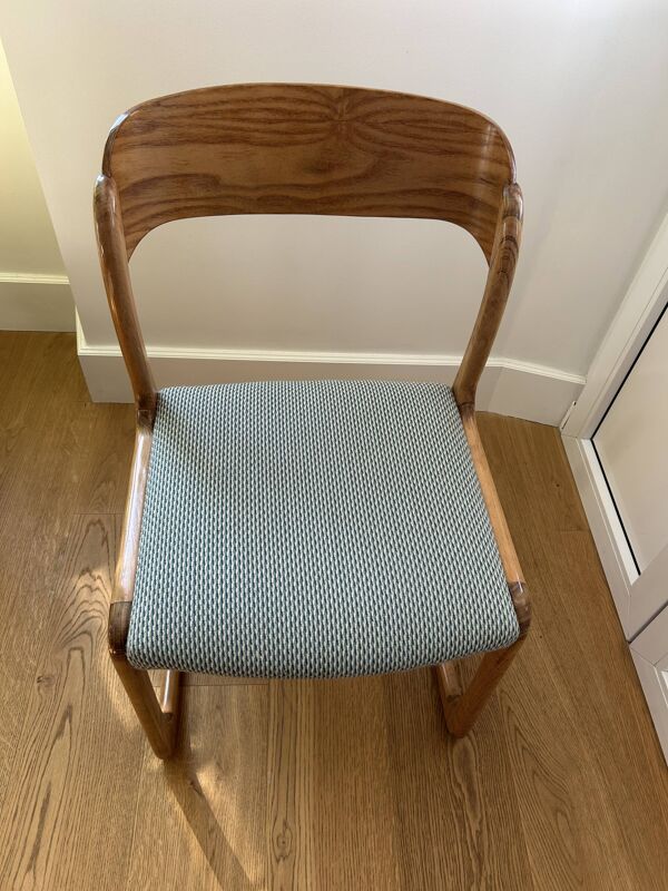 Lot 6 chaises Baumann traineau