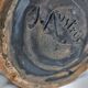 Jean Austruy Black Ceramic Ear Vase French 1950s Vintage