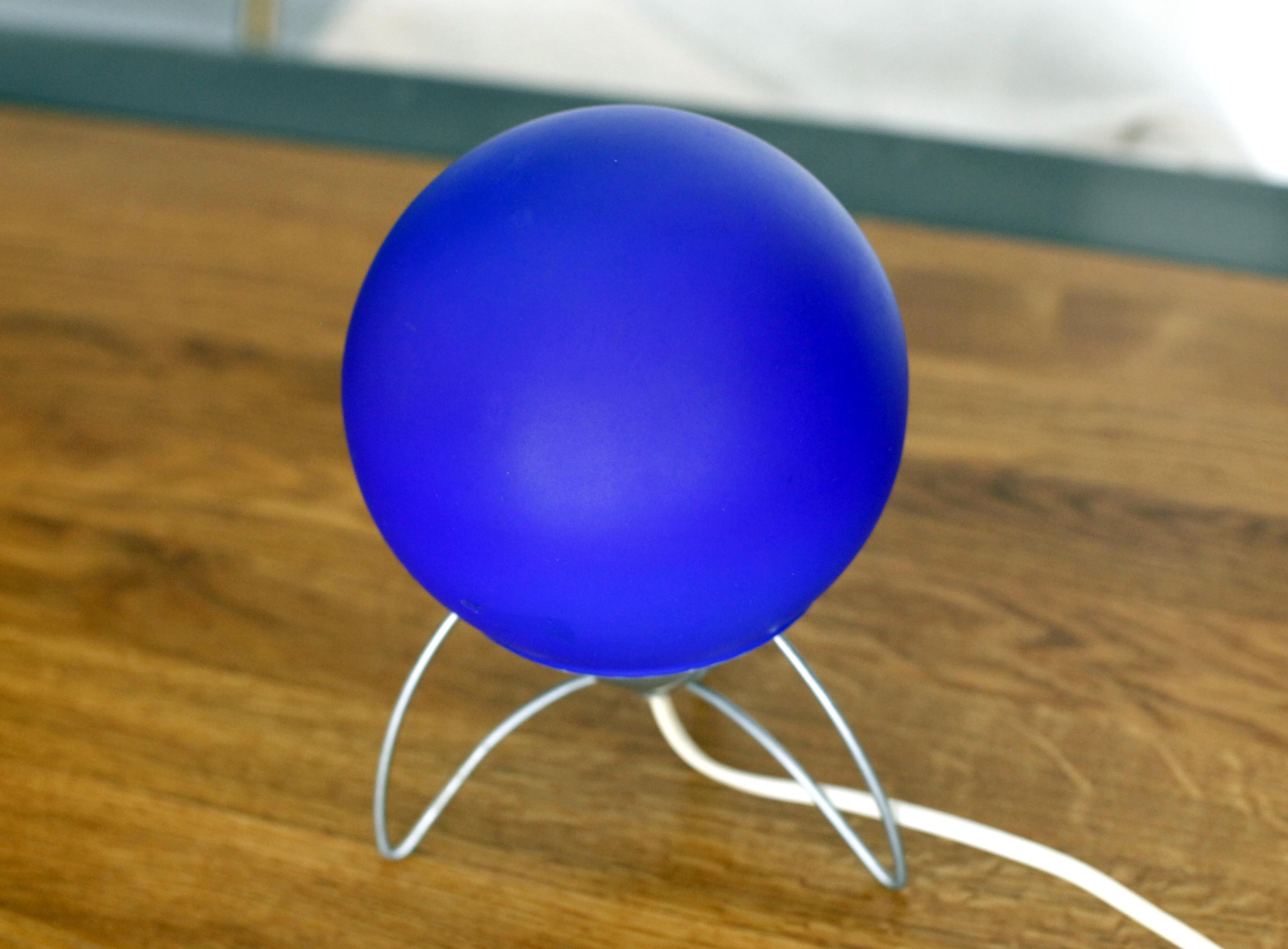 Blue Space Age Murano Lamp
