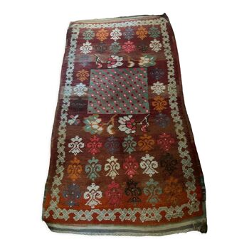 Vintage wool ethnic rug