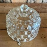Cloche en verre ciselé