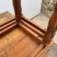 Set of 3 rustic cherry wood nesting coffee tables from the 1950s.
