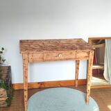 Side table, vintage solid wood desk