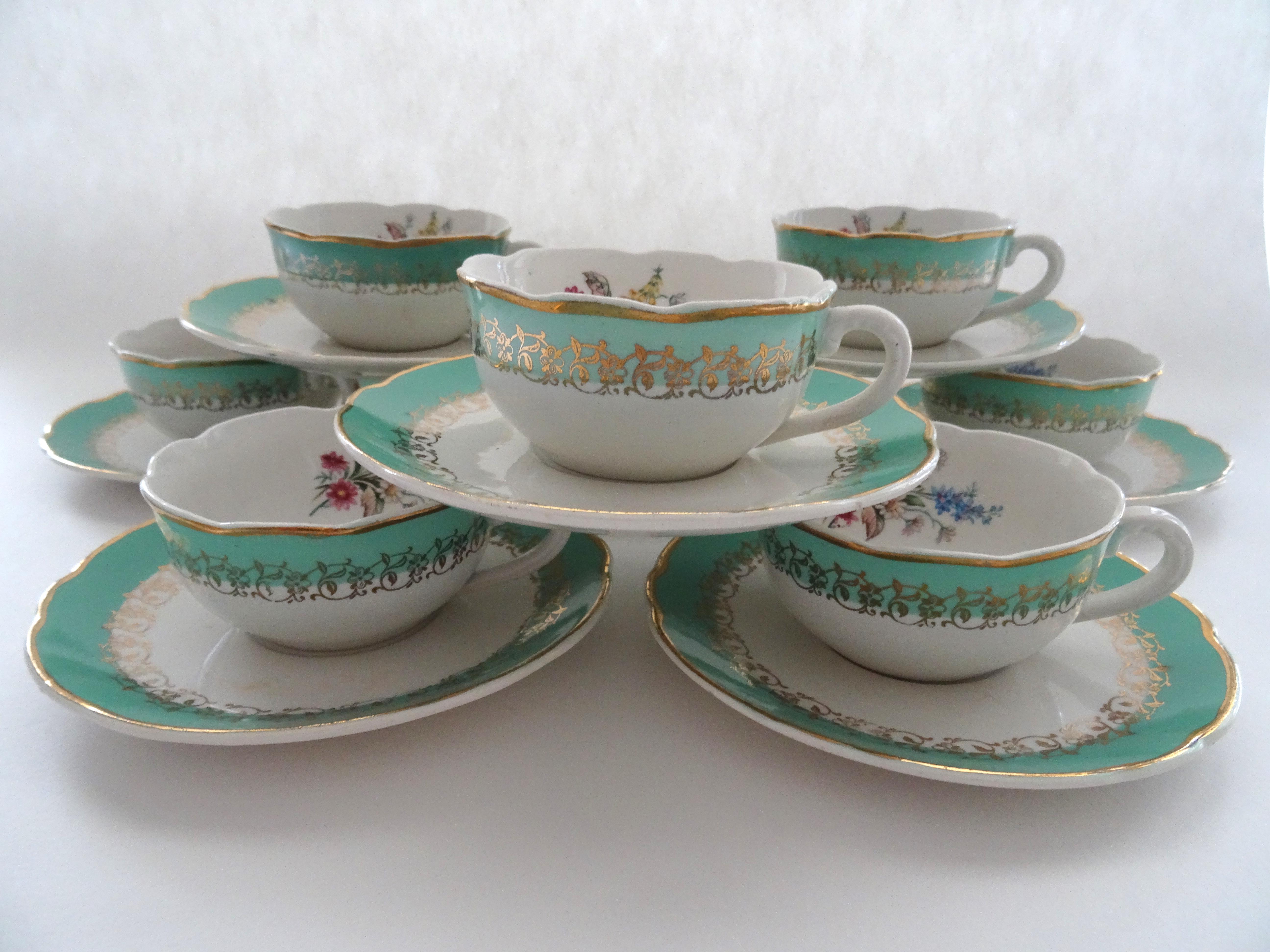 Tasses à café Sarreguemines Digoin