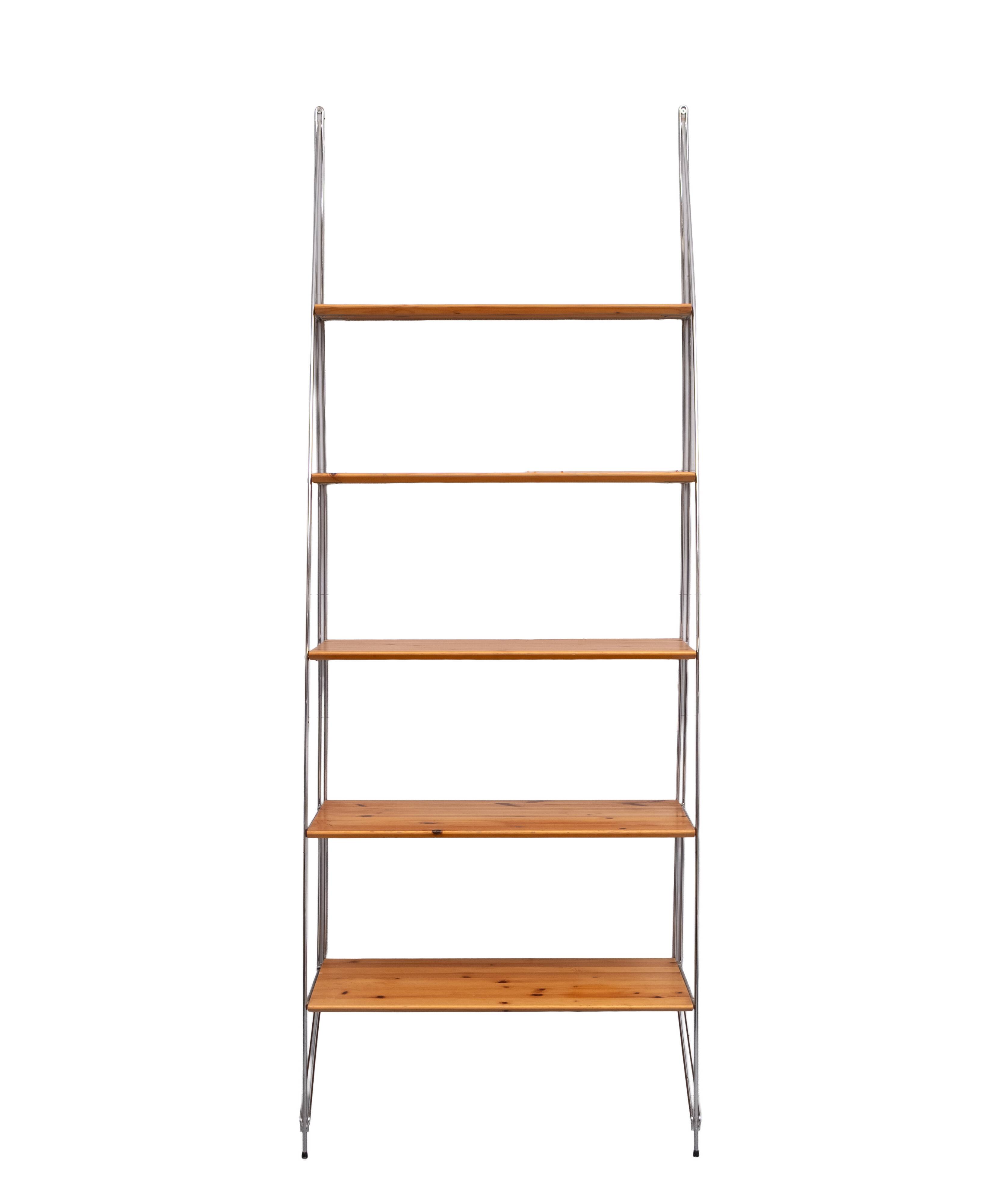 Wire shelf / wall bookcase “Artist” Ikea 1990s