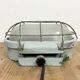Industrial Cast Aluminium Wall Light with Milk Glass from Elektrosvit, 1970s