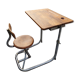 Vintage school desk in iron and wood