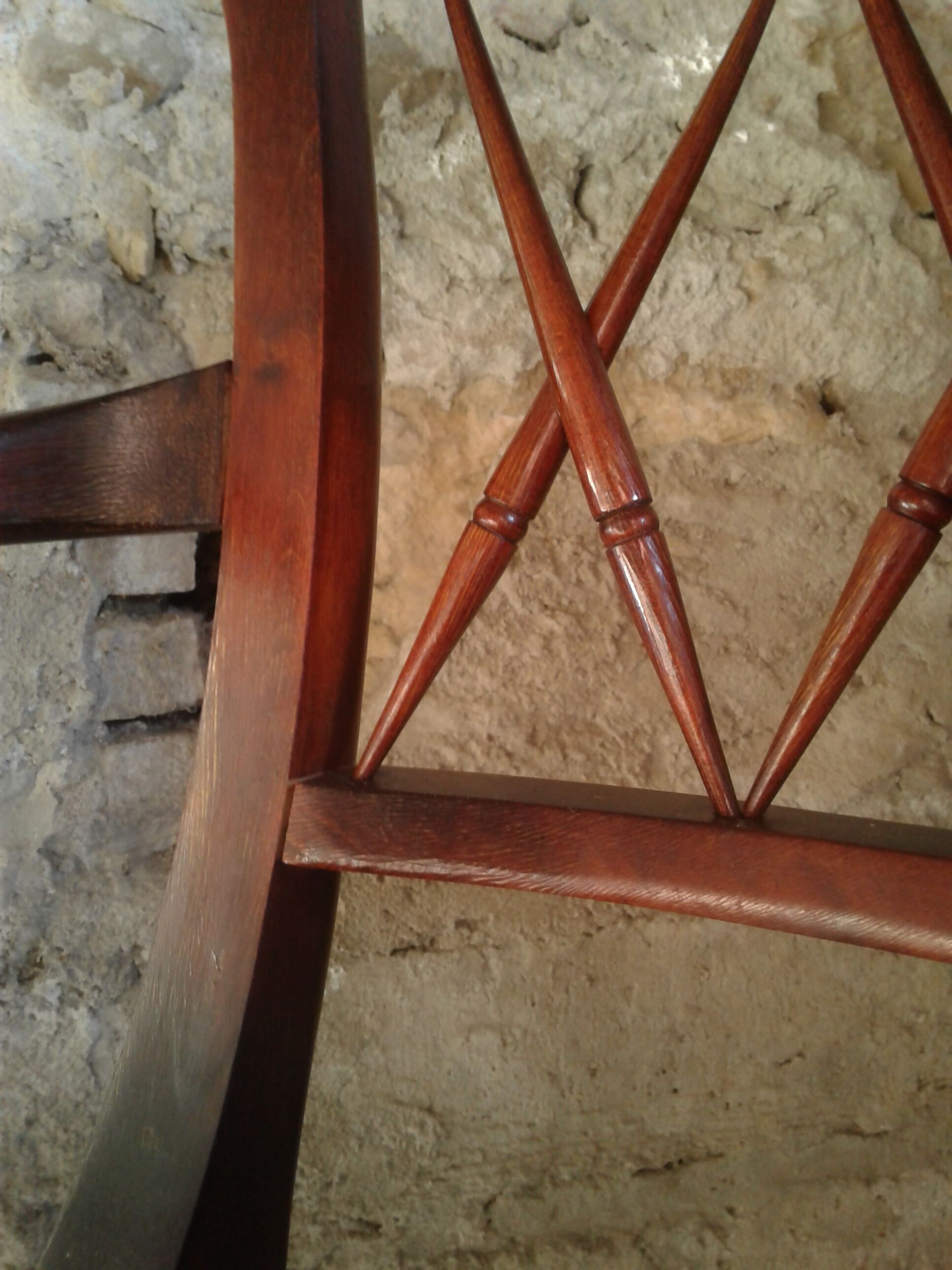 English colonial armchair in mahogany