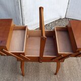 Small worker wood box sewing book