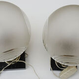 2 old art deco style globe lamps