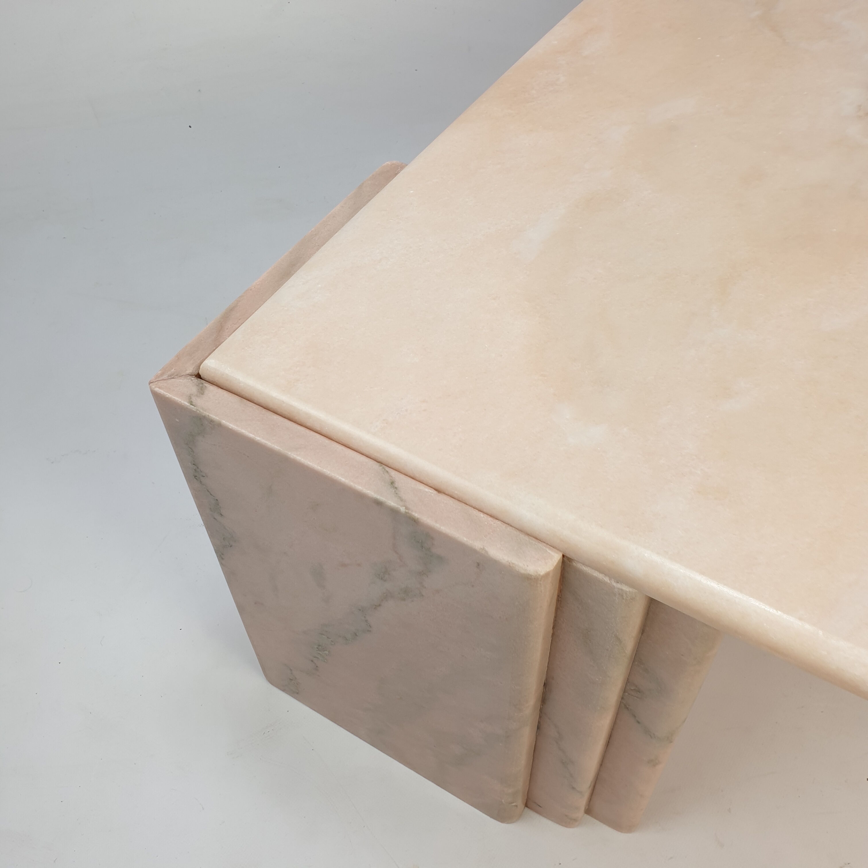Mid-century italian marble coffee table, 1980s