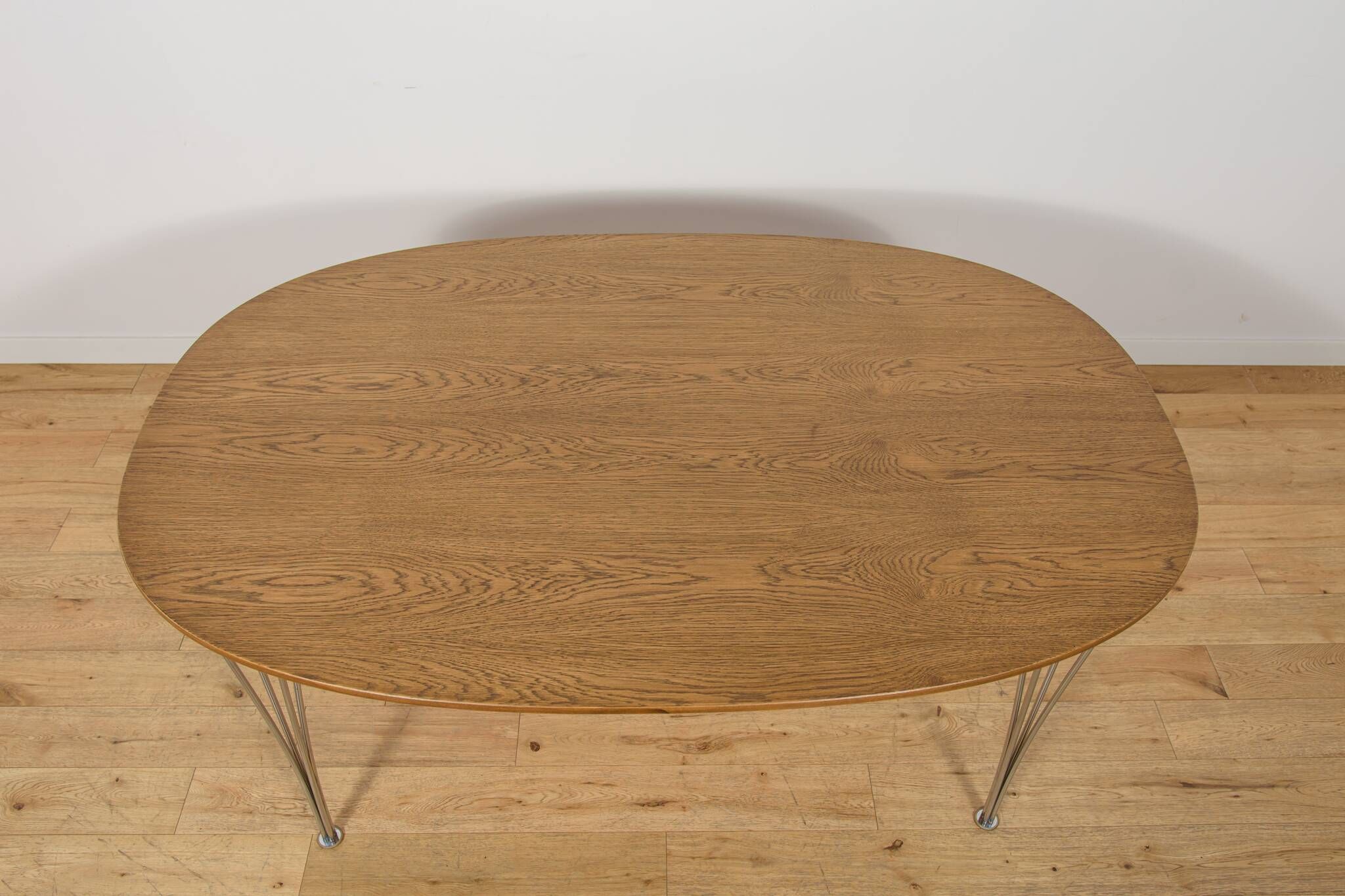Mid-Century Superellipse Dining Table by Piet Hein & Bruno Mathsson for Fritz Hansen, Denmark, 1980s