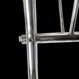 Vintage chrome metal magazine rack