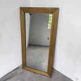 19th century rectangular gilded channel mirror