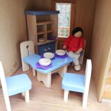 Vintage wooden dollhouse