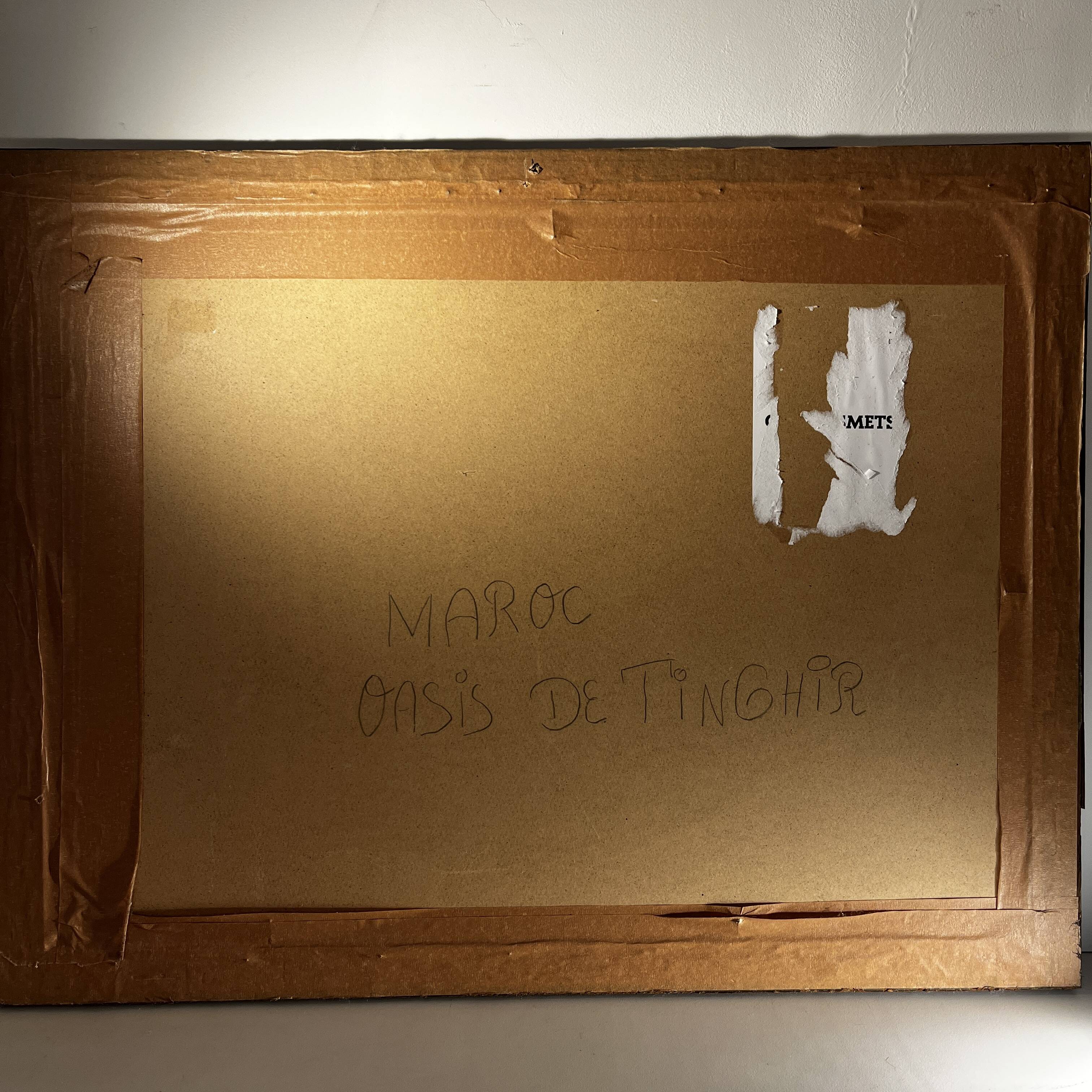 Orientalist impressionist painting, oil on canvas, ca 1940