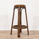 Set of three rattan bar stools from the 1970s