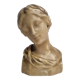 Bust of a young woman in Florentine style wax, 19 cm