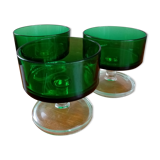 Green vintage ice cream cups