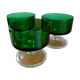 Green vintage ice cream cups