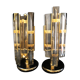 Pair of crystal lamps Venini 1980