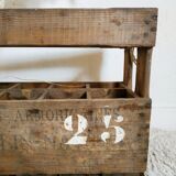 Old wooden bin or bottle holder
