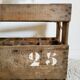 Old wooden bin or bottle holder