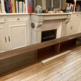 Vintage Scandinavian solid wood display shelf