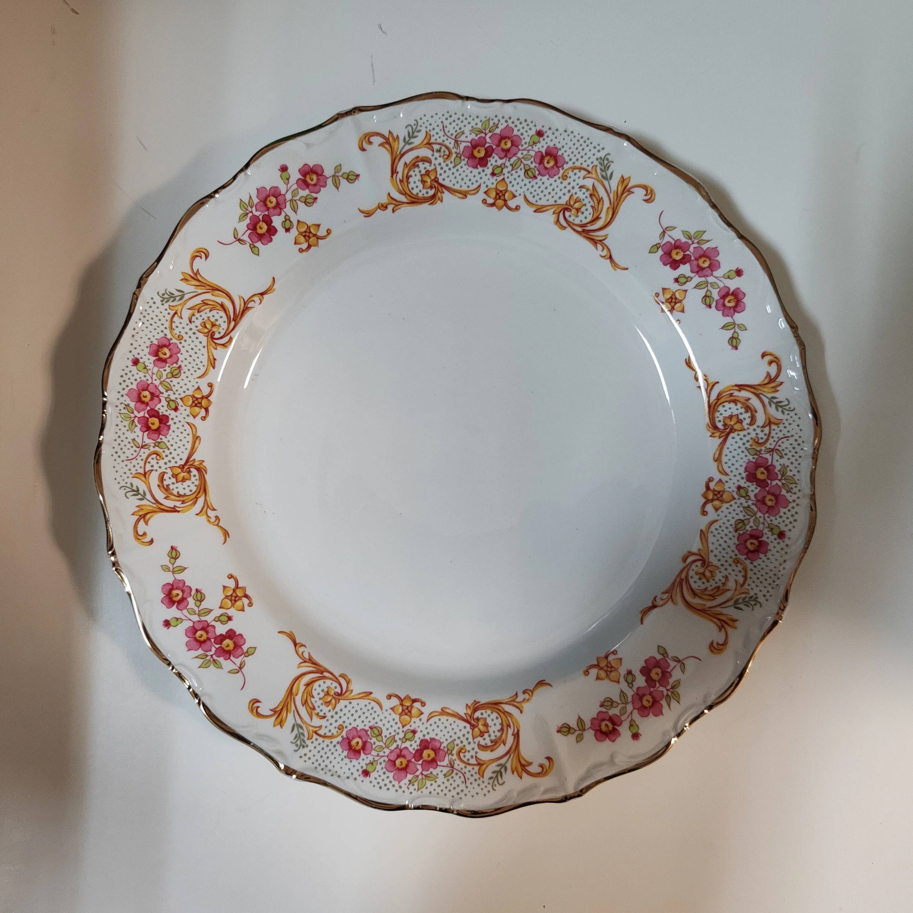 Plat de service en porcelaine Digoin