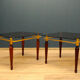 Pair of tables with crystal glass spiegel parsol, germany, 1970
