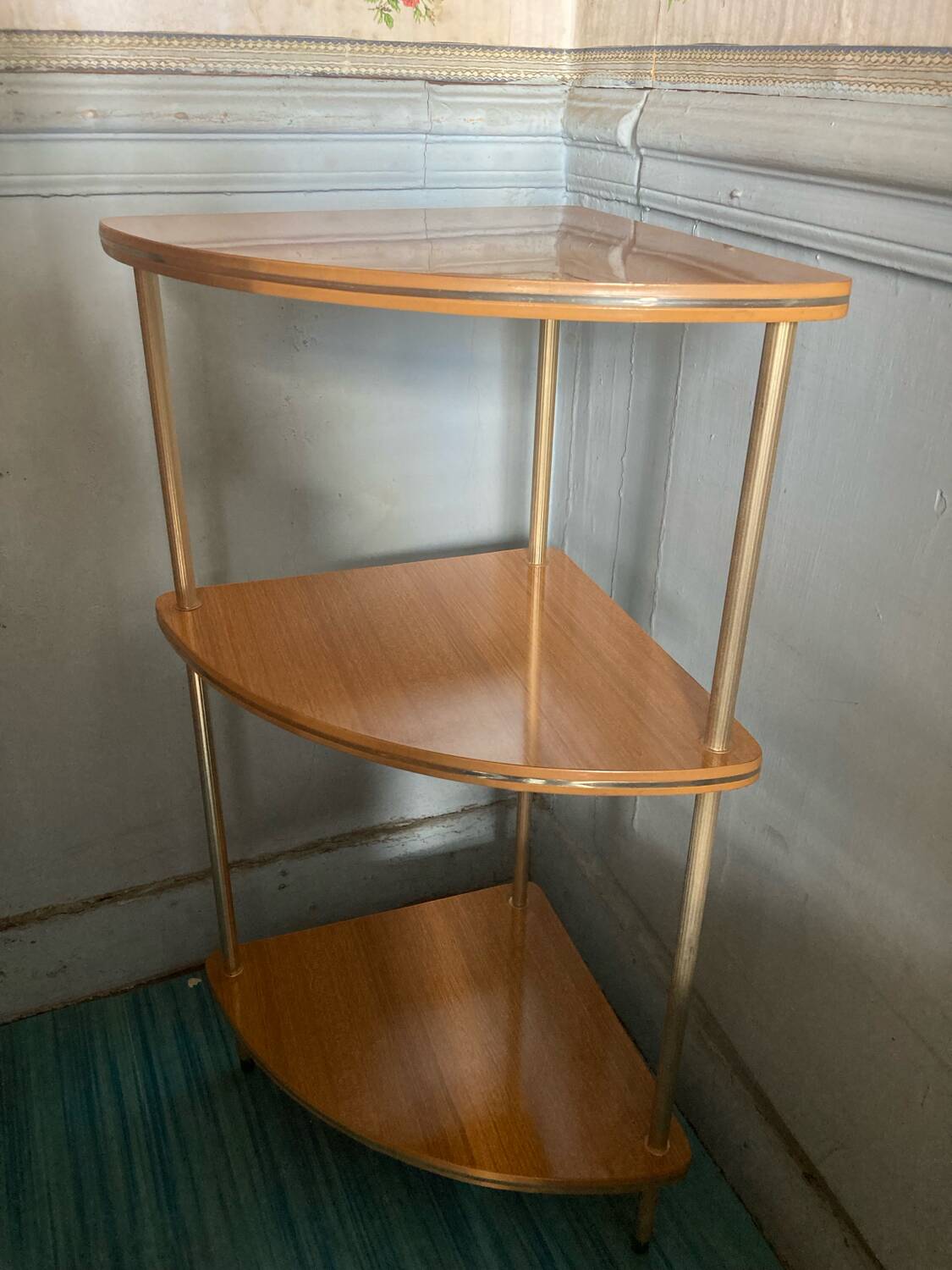 Étagère d’angle 1960 formica