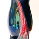 Vase Vallauris forme libre moderniste 1950-60 Bleu rouge