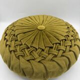 Vintage velvet round cushion