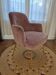 Fauteuil torre 1961 – modèle da vinci 02 – velours rose pâle