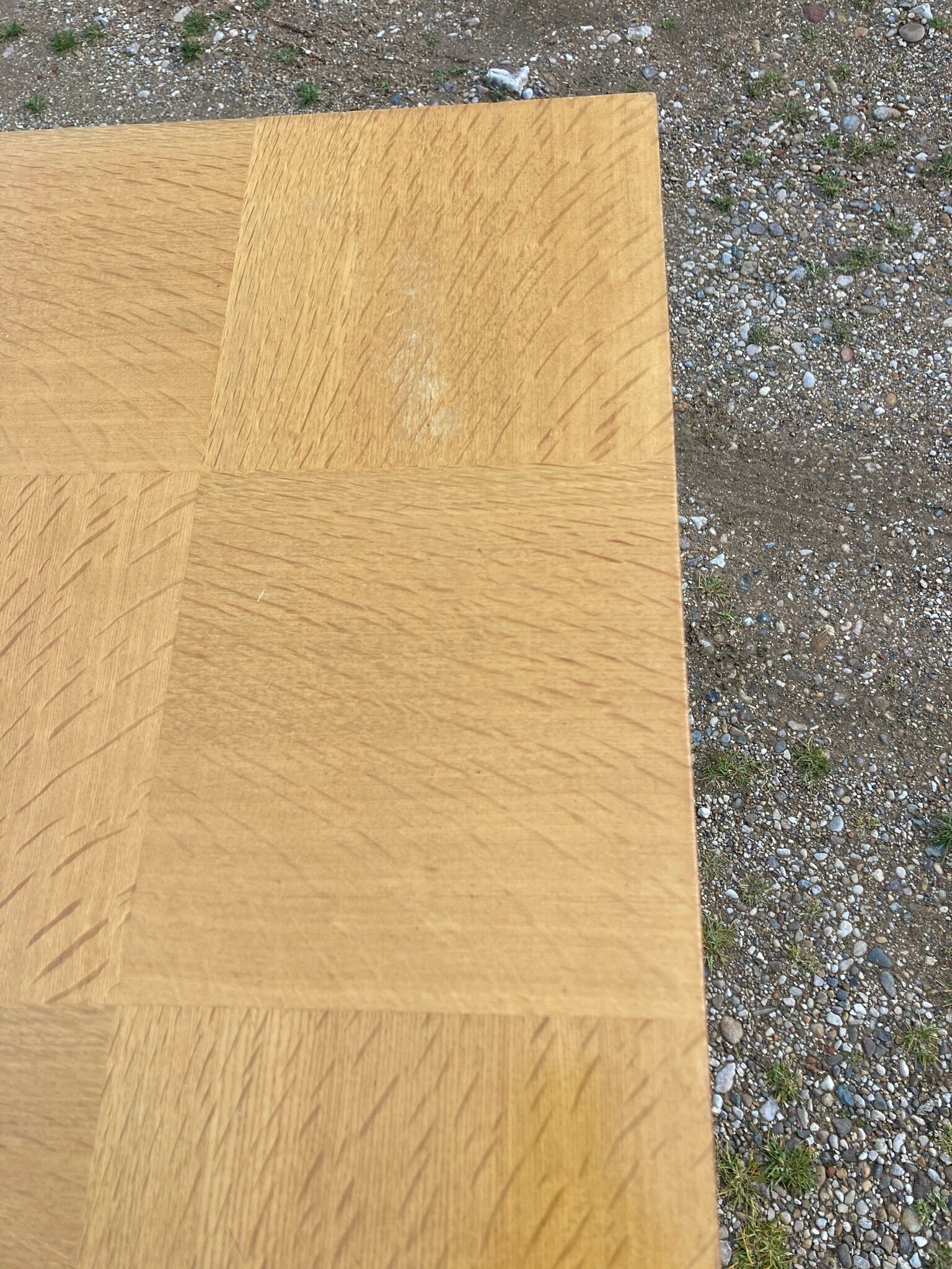 Vintage table in oak veneer