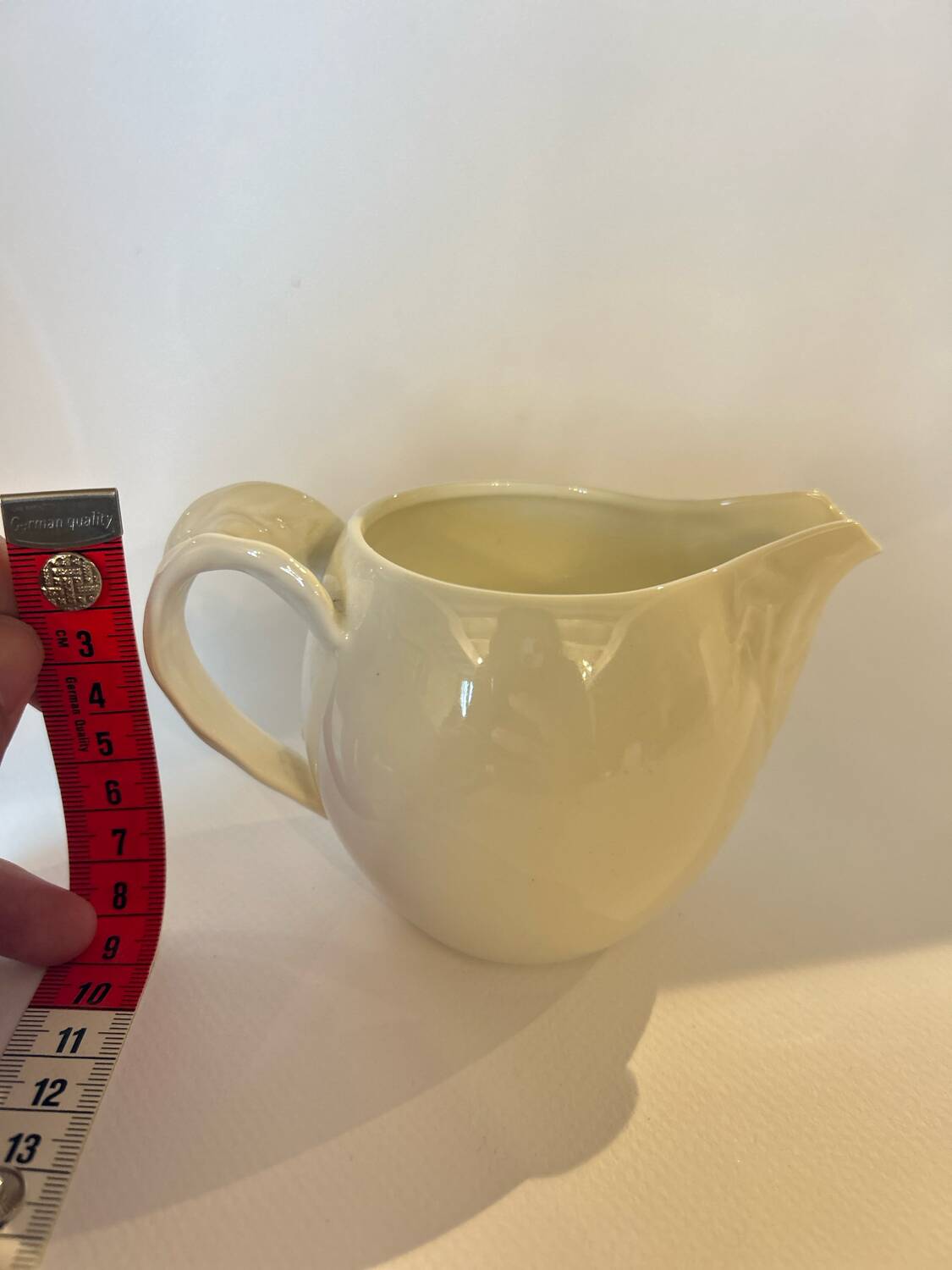 White porcelain creamer, Villeroy and Boch "Foglia".