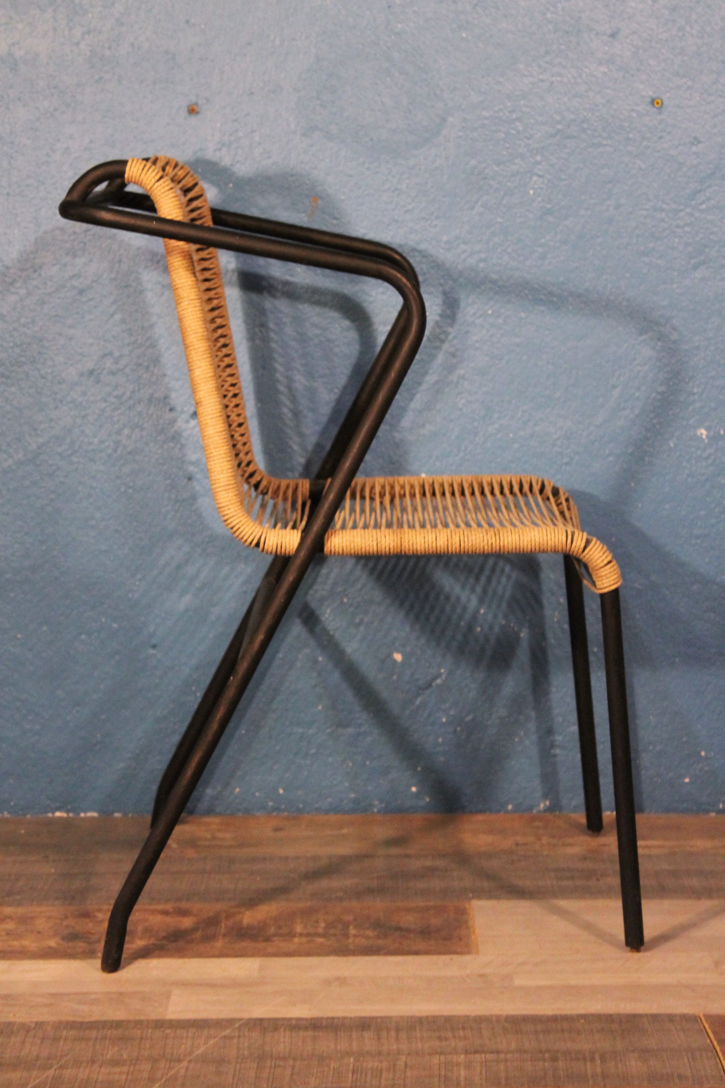 Metal & rope chair 1950