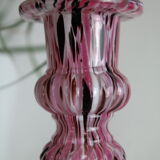 Vase, Soliflore glass of Clichy Legras Rose early twentieth century