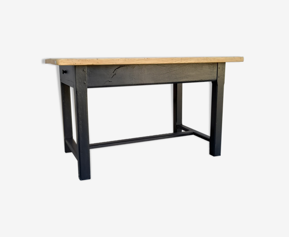 Table de ferme pieds carrés