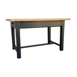 Table de ferme pieds carrés
