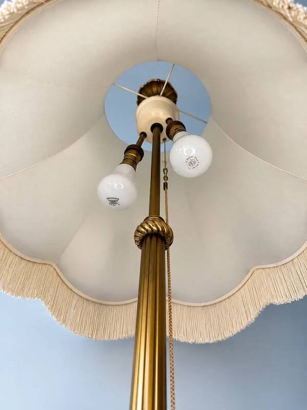 Lampadaire ancien en Bronze doré