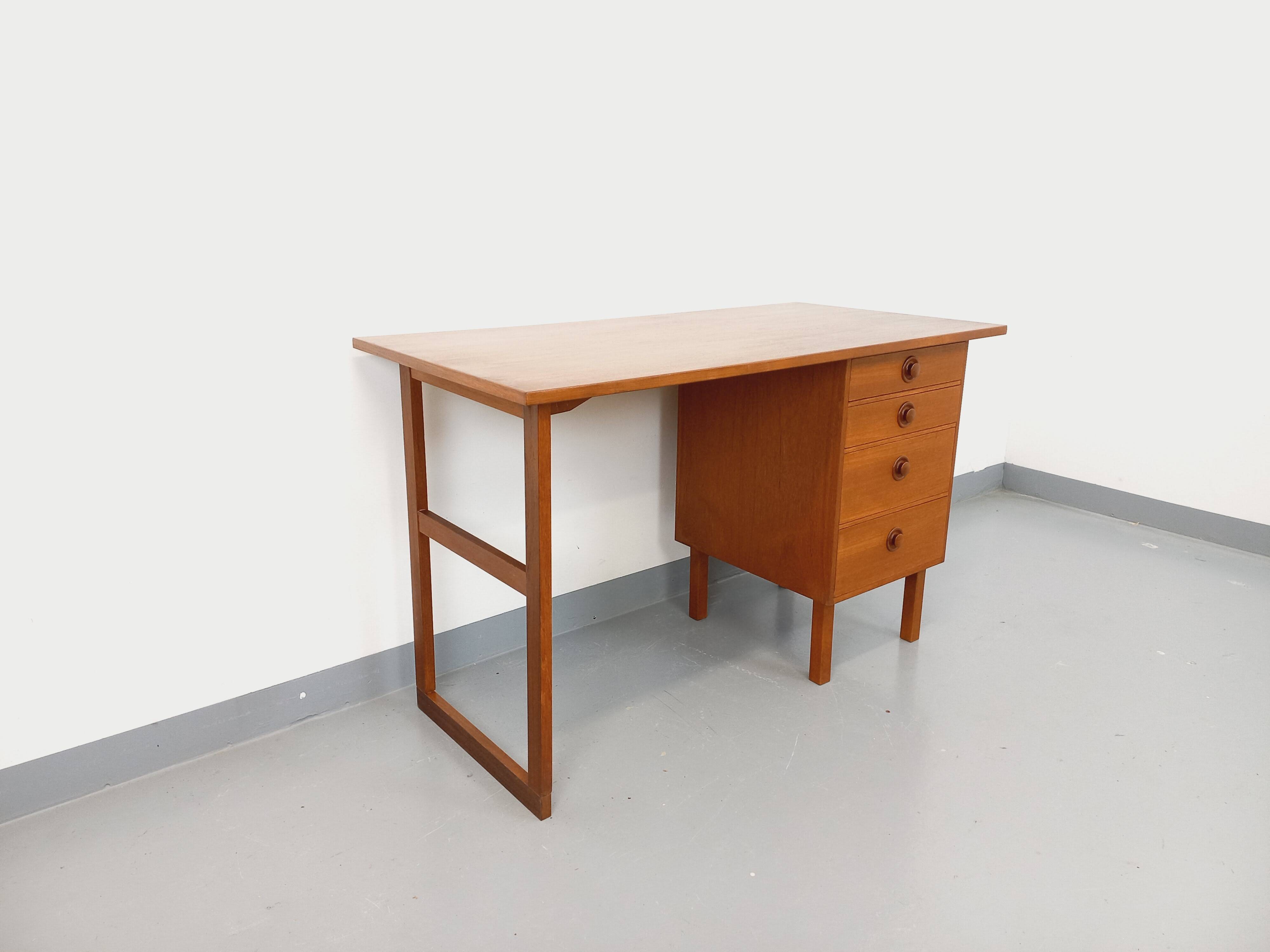 Vintage Scandinavian teak desk from the 60s